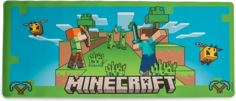 Tappetino per mouse da gioco MINECRAFT 80 × 35 cm