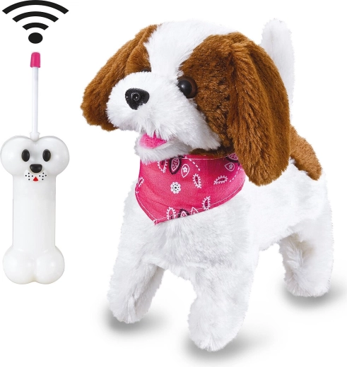 Jamara cagnolino di peluche radiocomandato Lucky bianco/marrone 27 MHz - 1 pezzo