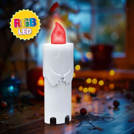 Lanterna LED di Halloween a forma di fantasma con luce colorata