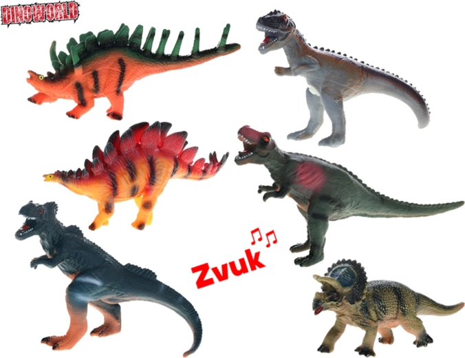 Statuetta di dinosauro con suono Dinoworld 23–25 cm - 1 pezzo