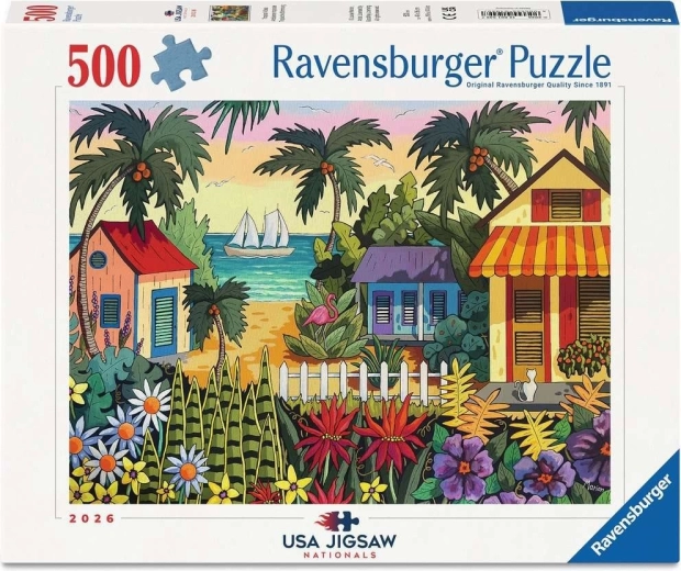 Puzzle Ravensburger USA Jigsaw Nationals: atmosfera tropicale 500 pezzi