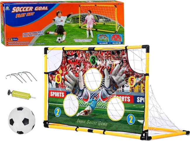 Porta da calcio per bambini con rete