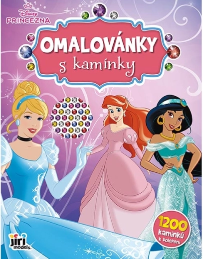 Album da colorare con gemme Disney Principesse - 1 pezzo