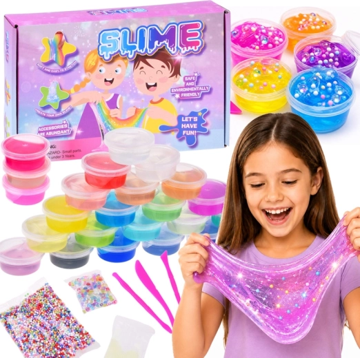 Set per la creazione di slime – 24 colori e accessori