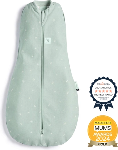 ErgoPouch fascia per neonati e sacco nanna 2in1 Cocoon sage 0,2 TOG (6–12 mesi)
