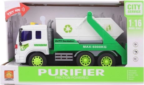 Auto con container e effetti sonori e luminosi