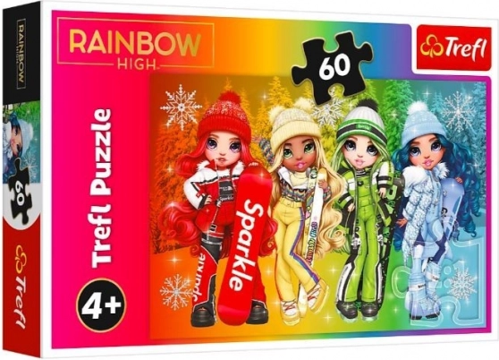 Puzzle 60 pezzi Bambole gioiose RAINBOW HIGH