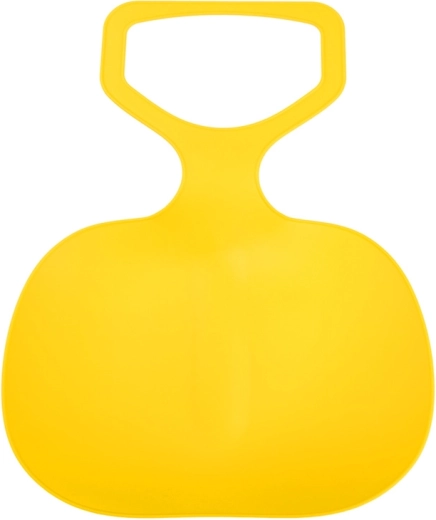 Slittino da neve in plastica a forma di mela, 48 cm – Giallo