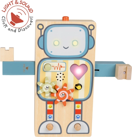 Robot sensoriale interattivo in legno GiggleBot Micki