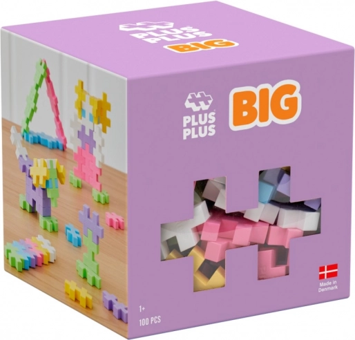 Plus-Plus BIG set di costruzione pastello 100 pezzi