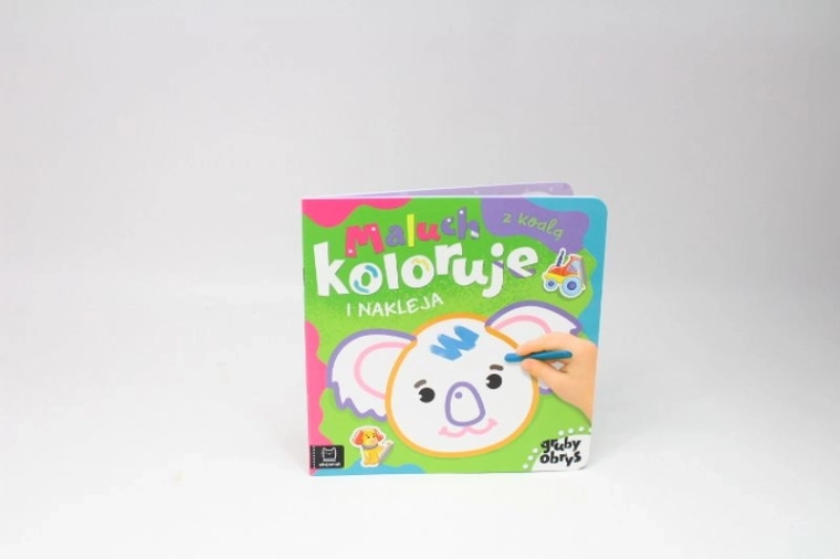 Aksjomat Il bimbo colora e attacca gli adesivi – koala (contorni spessi)