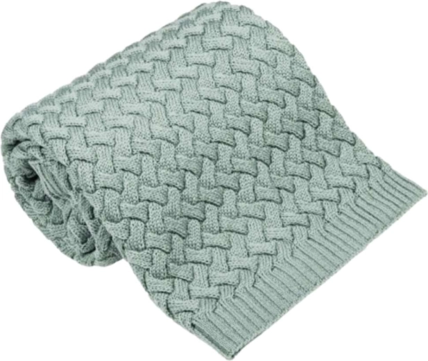 Coperta in merino NANNA Fluffy salvia