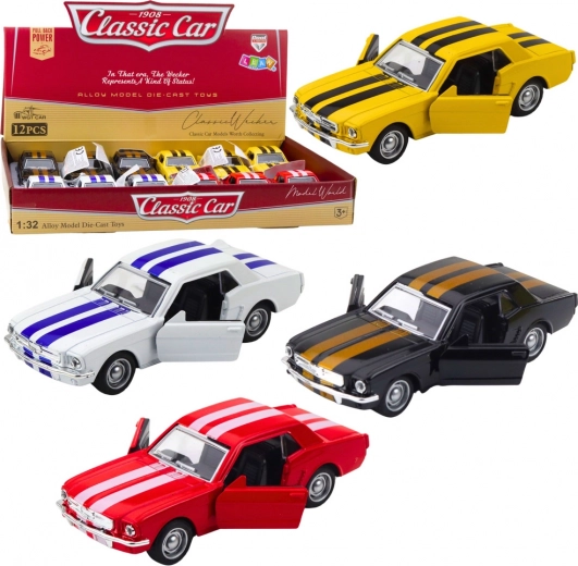 Auto giocattolo classico in metallo 1:32 con meccanismo pull-back e portiere apribili