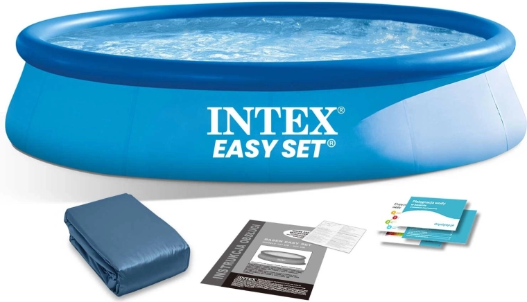 Piscina da giardino autoportante 305 × 76 cm con telo di copertura INTEX