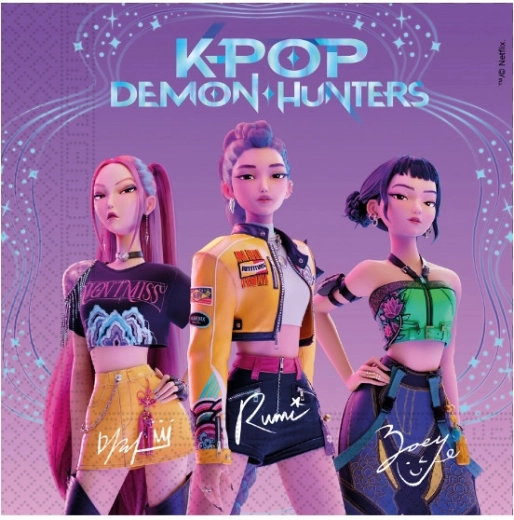 Tovaglioli di carta Demon hunters – K-POP, 33 × 33 cm (20 pz)