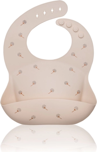 Petite&Mars bavaglino in silicone Sam Beige Dandelion