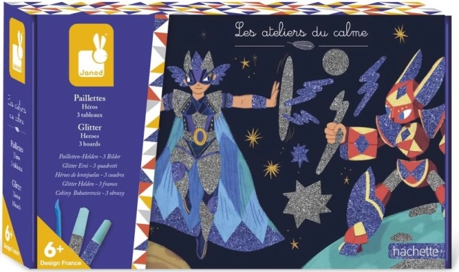 Janod Sabbia colorata con brillantini Eroi