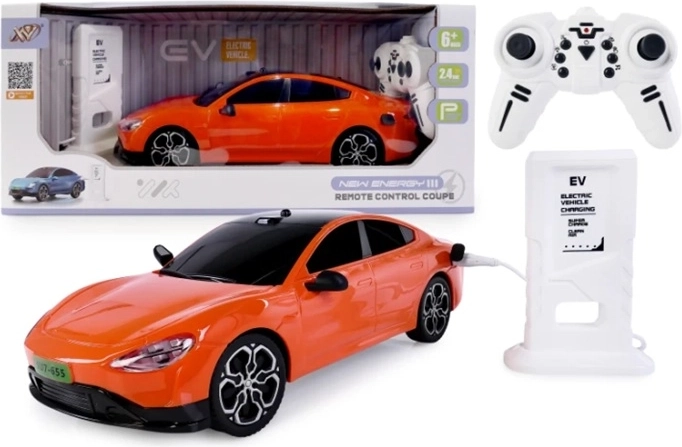 Auto elettrica RC con stazione di ricarica