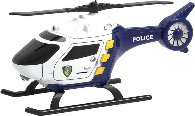Elicottero della polizia con effetti luminosi e sonori 16,5 cm