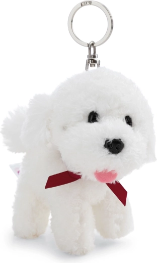 Portachiavi in peluche NICI Bichon 10 cm