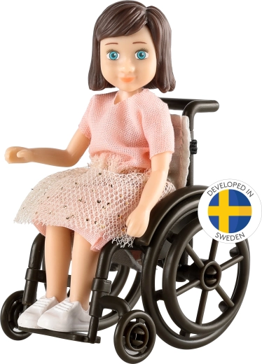 Bambola Lundby in sedia a rotelle – set per casa delle bambole