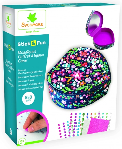 Stick & Fun - Cofanetto portagioie a forma di cuore