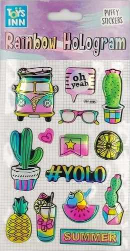 Adesivi olografici Rainbow Summer