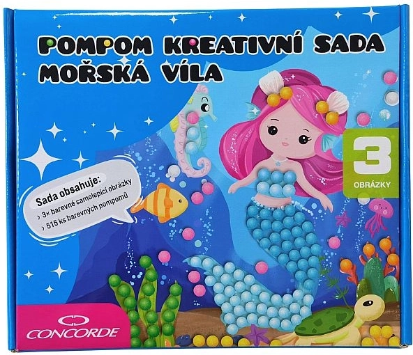 Set creativo con pompon Sirena CONCORDE