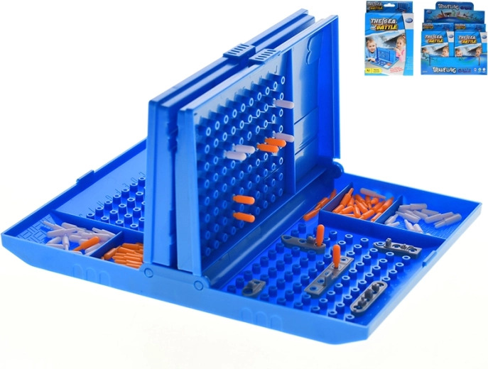 Gioco Battaglia Navale in box di plastica 18 × 14,5 cm