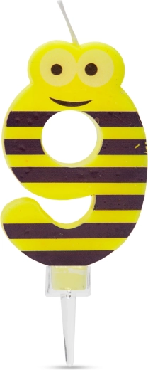 Candela per torta a forma di numero 9