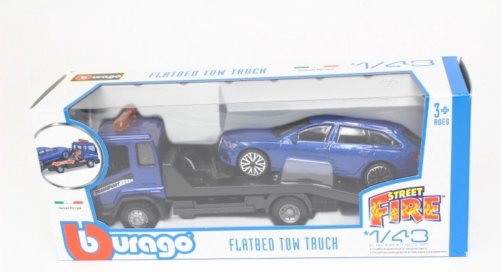 Bburago Street Fire carro attrezzi con Audi A6 in scala 1:43