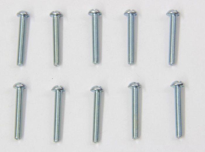 Viti a testa cilindrica M3 × 20 mm, zincate - 10 pezzi