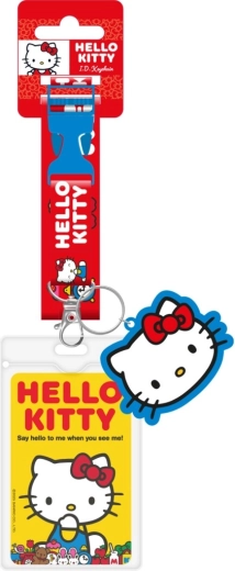 Hello Kitty laccetto da collo con ciondolo e portabadge
