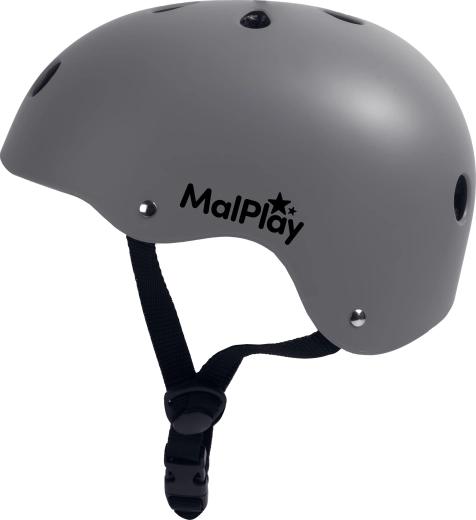 casco da ciclismo per bambini SafeKiddo grigio (S, 48–54 cm)