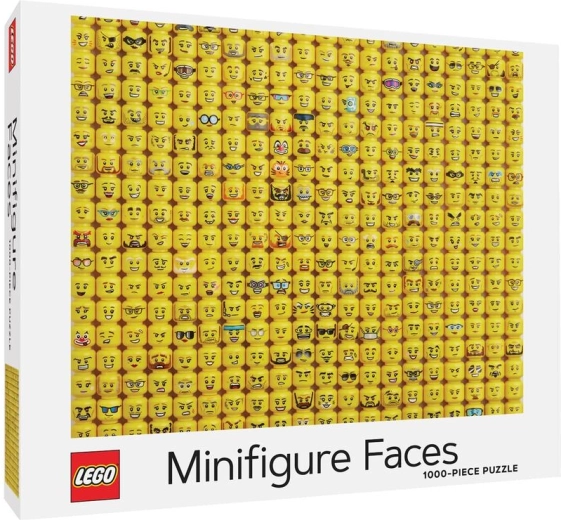 Puzzle da 1000 pezzi con facce di minifigure LEGO di Chronicle Books