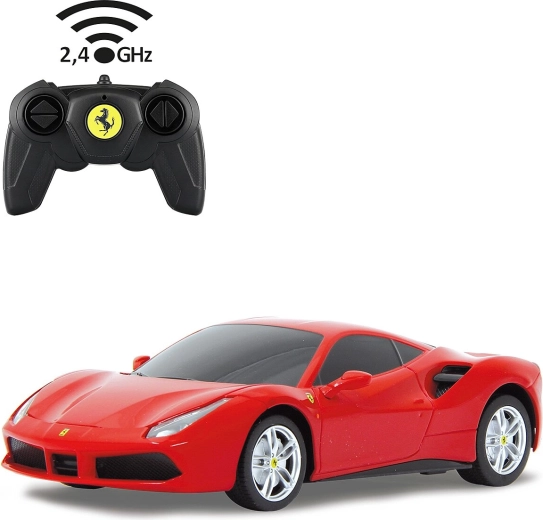 Jamara Ferrari 488 GTB auto radiocomandata 1:24 rossa 2,4 GHz - 1 pezzo