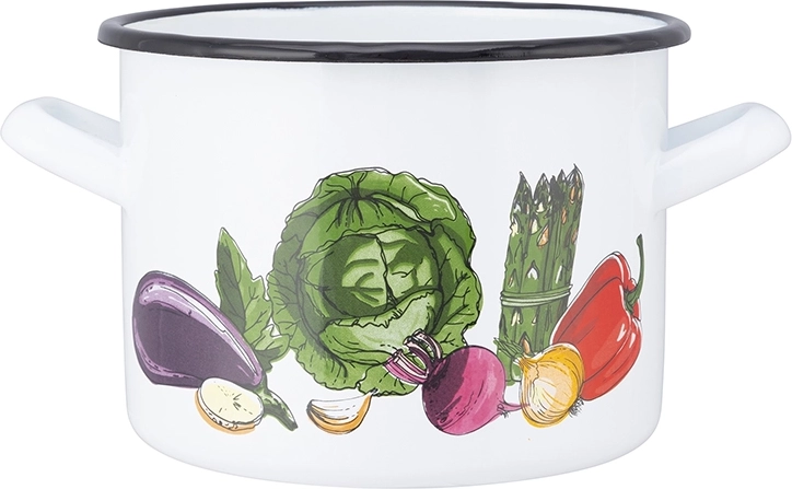 Pentola smaltata con coperchio 1,5 l