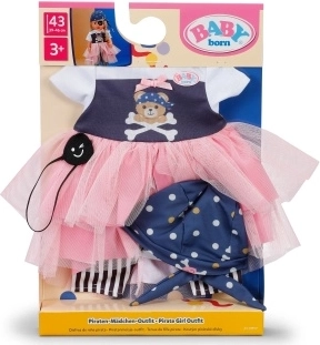 Vestitino da pirata BABY born per bambole di 43 cm