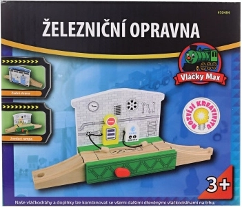 Officina ferroviaria in legno Maxim per pista ferroviaria
