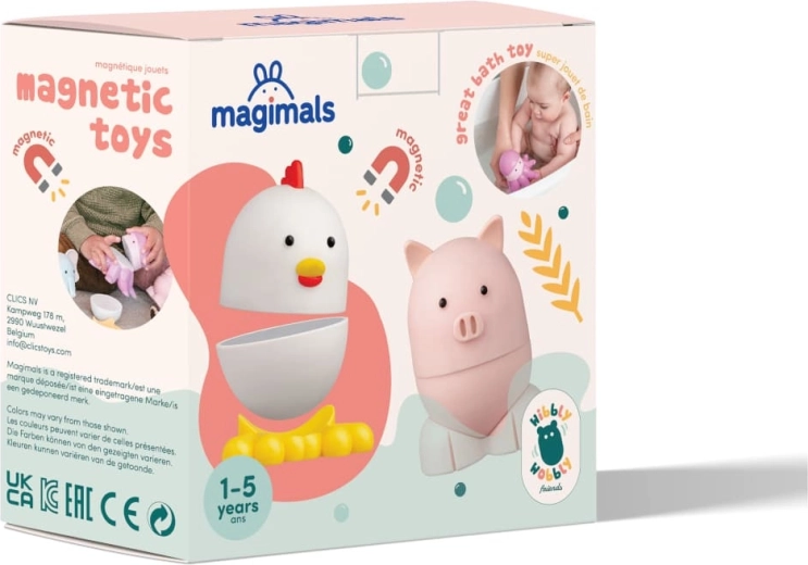 Costruzioni magnetiche MAGIMALS Fattoria – animaletti per bambini da 1 anno