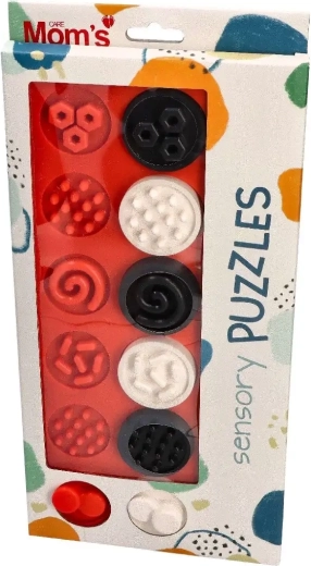 Anelli puzzle sensoriali a contrasto XL 6m+ Mom's Care
