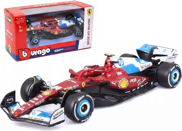 Modello da collezione Bburago Ferrari SF-25 Lewis Hamilton 44 1:43