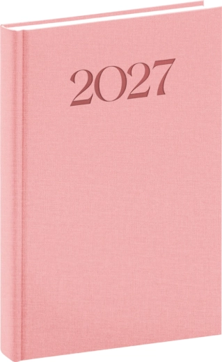 Agenda giornaliera Notique Biella 2027 rosa 15 × 21 cm