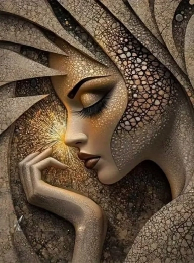 Norimpex diamond painting ritratto di donna 30 × 40 cm