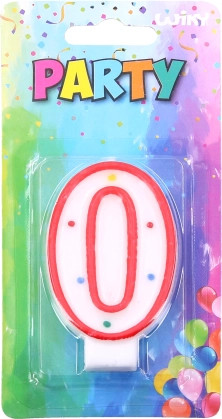 Candelina per torta numero 0