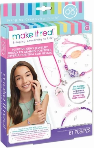 MAKE IT REAL set per creare gioielli Positive Gems – collana e 3 braccialetti
