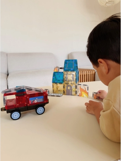 Cleverclixx costruzione magnetica Fire Rescue pack intense (39 pezzi)