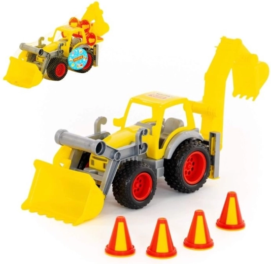 Trattore in plastica con caricatore frontale ConsTruck