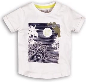 T-shirt per bambini Dirkje a maniche corte Tropical Toucan bianca