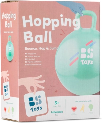 Palla saltellante con maniglia – verde, diametro 45 cm